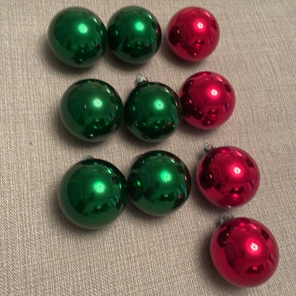 Set of 10 Vintage RAUCH IND. Glass Christmas Ornaments in Good Condition - Picture 11 of 11